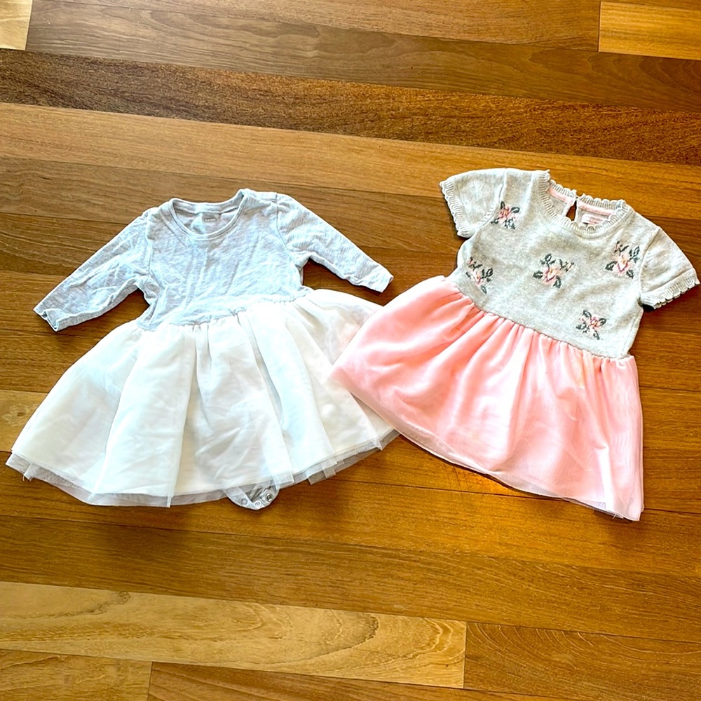 Bundle of 2 tulle puff dresses